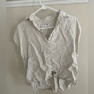 Linen button down